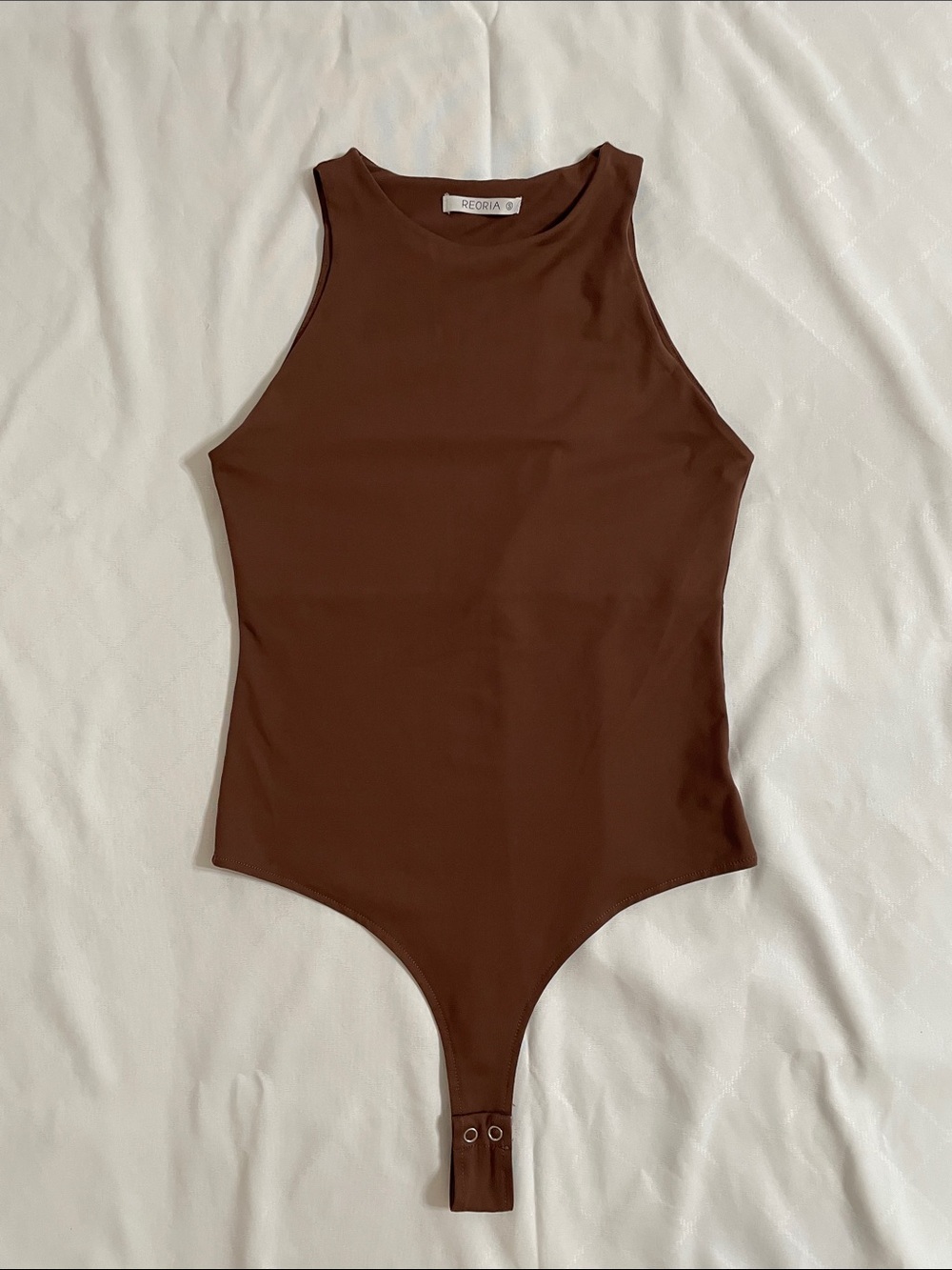 Reoria Sleeveless Halter Neck Bodysuit (S)